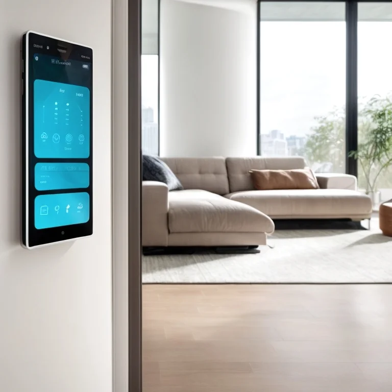 AI-Thermostat an der Wand